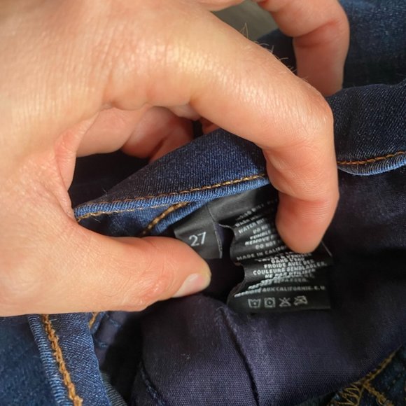 J BRAND Blue “Capri” Mid-Rise Skinny Jeans in “Starless” - Picture 3 of 11